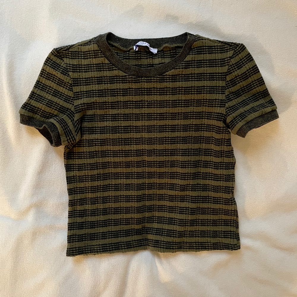 Zara Striped Crop top
